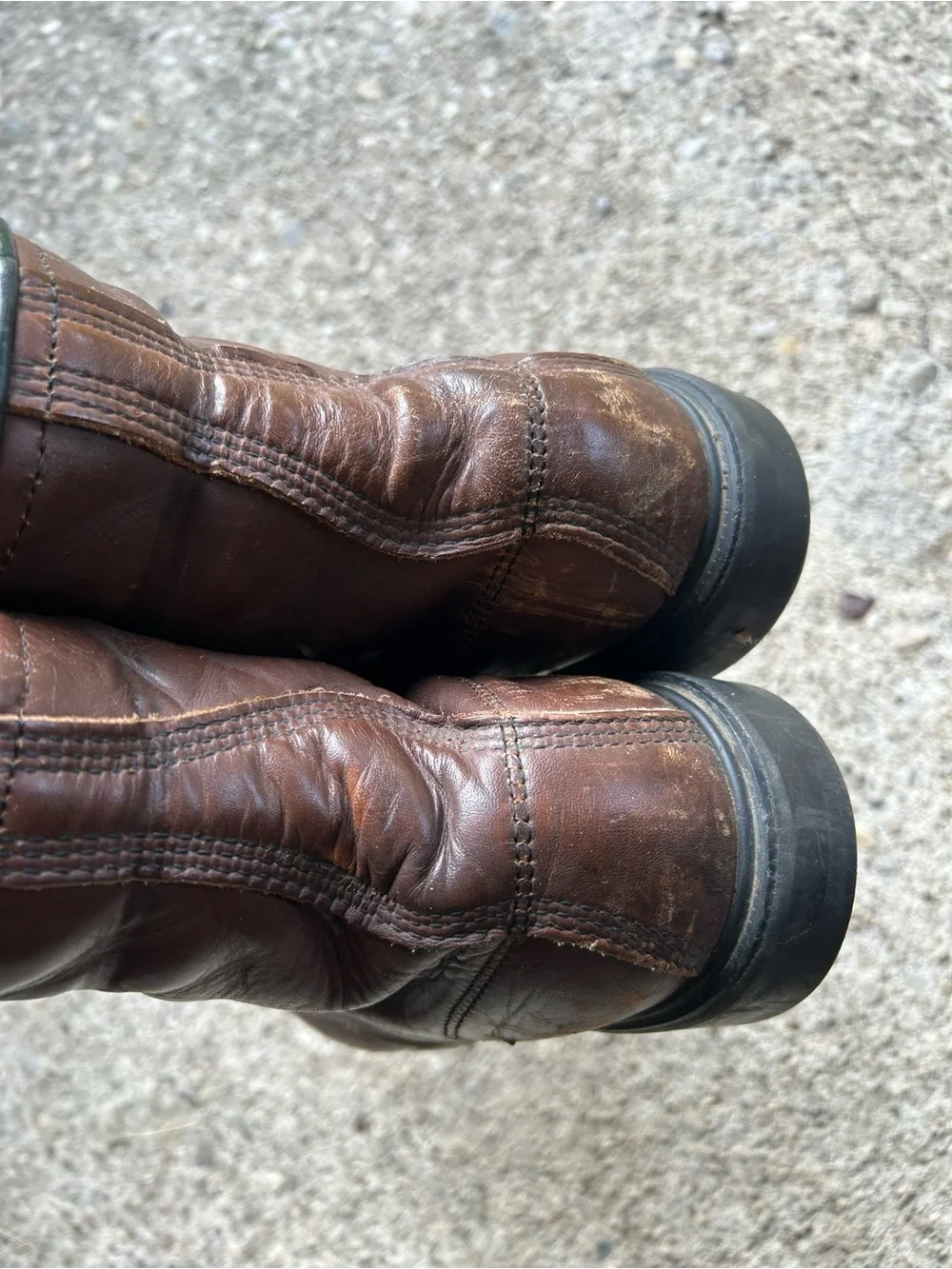 Red wing Men's Brown Leather Lace-Up Work Boots Sz 10 C